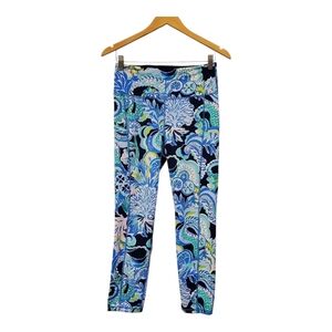 Lilly Pulitzer high rise Weekender midi Luxletic Blue legging Size M